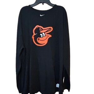 Men’s 2XL Nike Dri Fit Baltimore Orioles Long-sleeve T Shirt